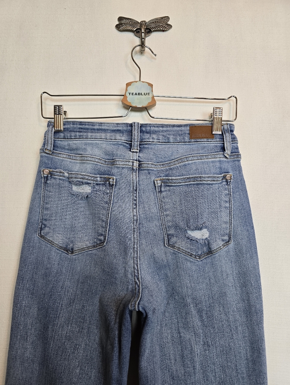 Judy Blue High Rise 90's Straight Fit Jeans In Light Wash JB82502 5/27 - Picture 8 of 15